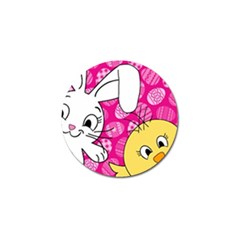 Easter Bunny And Chick  Golf Ball Marker (10 Pack) by Valentinaart