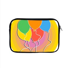 Birthday Party Balloons Colourful Cartoon Illustration Of A Bunch Of Party Balloon Apple Macbook Pro 15  Zipper Case by Nexatart