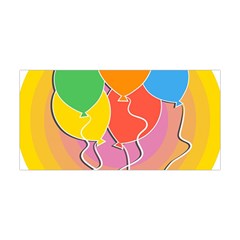 Birthday Party Balloons Colourful Cartoon Illustration Of A Bunch Of Party Balloon Yoga Headband by Nexatart