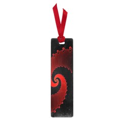 Red Fractal Spiral Small Book Marks by Nexatart