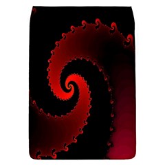 Red Fractal Spiral Flap Covers (s)  by Nexatart