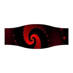 Red Fractal Spiral Stretchable Headband