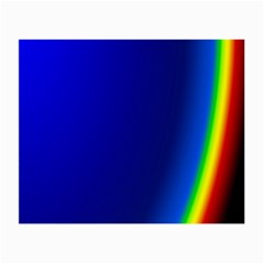 Blue Wallpaper With Rainbow Small Glasses Cloth (2-side) by Nexatart