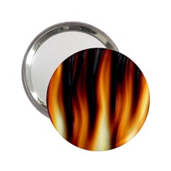 Dark Flame Pattern 2 25  Handbag Mirrors by Nexatart