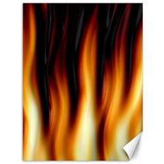 Dark Flame Pattern Canvas 36  X 48   by Nexatart