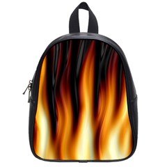 Dark Flame Pattern School Bags (small) 