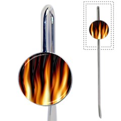 Dark Flame Pattern Book Mark by Nexatart