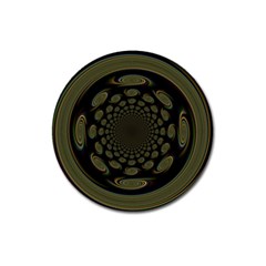 Dark Portal Fractal Esque Background Magnet 3  (round) by Nexatart