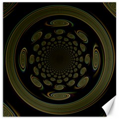 Dark Portal Fractal Esque Background Canvas 12  X 12   by Nexatart