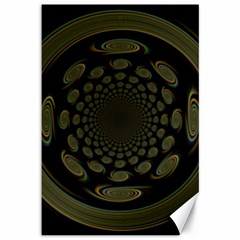 Dark Portal Fractal Esque Background Canvas 12  X 18   by Nexatart