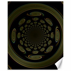 Dark Portal Fractal Esque Background Canvas 11  X 14   by Nexatart