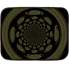 Dark Portal Fractal Esque Background Fleece Blanket (mini) by Nexatart