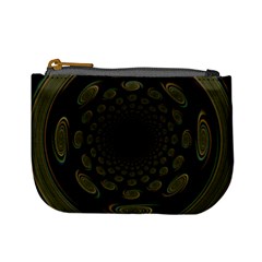 Dark Portal Fractal Esque Background Mini Coin Purses by Nexatart