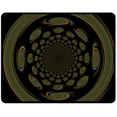 Dark Portal Fractal Esque Background Fleece Blanket (medium)  by Nexatart