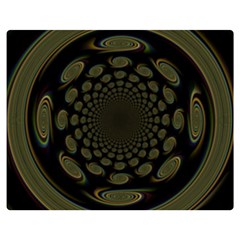 Dark Portal Fractal Esque Background Double Sided Flano Blanket (medium)  by Nexatart