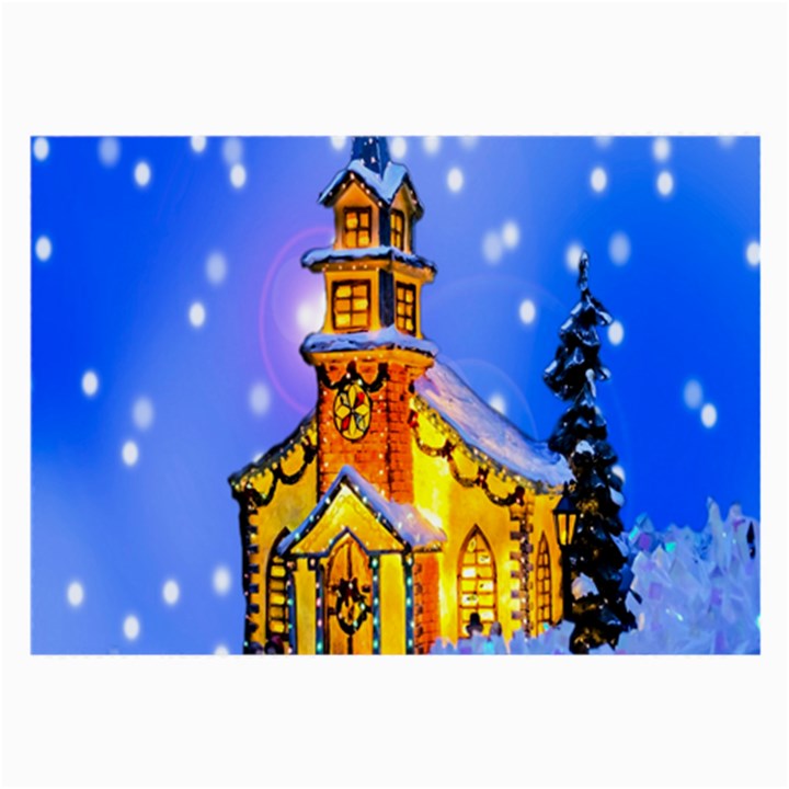 Winter Church Large Glasses Cloth (2-Side)