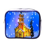 Winter Church Mini Toiletries Bags Front