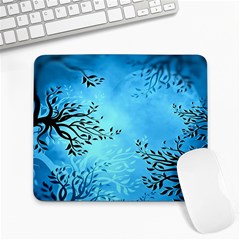 Blue Night Portrait Background Large Mousepads by Nexatart