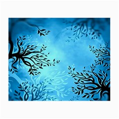 Blue Night Portrait Background Small Glasses Cloth by Nexatart