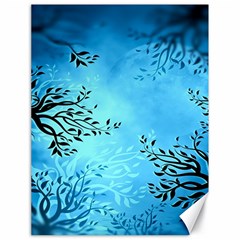 Blue Night Portrait Background Canvas 18  X 24   by Nexatart