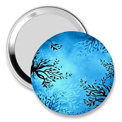 Blue Night Portrait Background 3  Handbag Mirrors by Nexatart