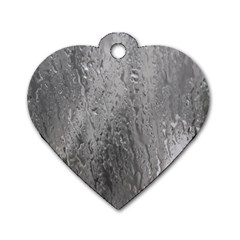 Water Drops Dog Tag Heart (two Sides) by Nexatart