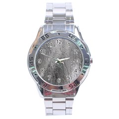 Water Drops Stainless Steel Analogue Watch by Nexatart