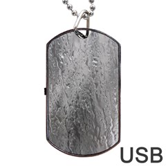 Water Drops Dog Tag Usb Flash (one Side) by Nexatart