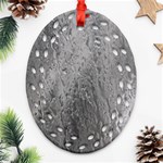 Water Drops Oval Filigree Ornament (Two Sides) Back