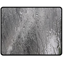 Water Drops Double Sided Fleece Blanket (medium)  by Nexatart