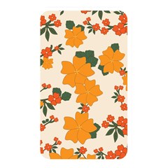 Vintage Floral Wallpaper Background In Shades Of Orange Memory Card Reader by Nexatart