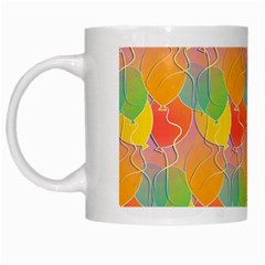 Birthday Balloons White Mugs by Nexatart