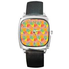 Birthday Balloons Square Metal Watch by Nexatart