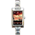 Autumn Song Autumn Spreading Its Wings All Around Rectangle Italian Charm Watch Front