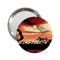 Autumn Song Autumn Spreading Its Wings All Around 2 25  Handbag Mirrors by Nexatart