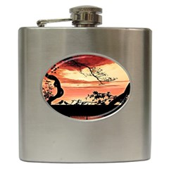 Autumn Song Autumn Spreading Its Wings All Around Hip Flask (6 Oz) by Nexatart