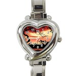 Autumn Song Autumn Spreading Its Wings All Around Heart Italian Charm Watch Front