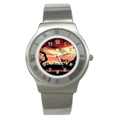 Autumn Song Autumn Spreading Its Wings All Around Stainless Steel Watch by Nexatart