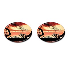 Autumn Song Autumn Spreading Its Wings All Around Cufflinks (oval) by Nexatart