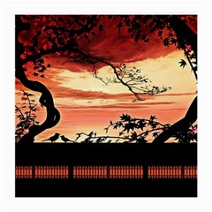 Autumn Song Autumn Spreading Its Wings All Around Medium Glasses Cloth (2-side) by Nexatart