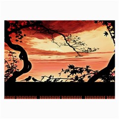 Autumn Song Autumn Spreading Its Wings All Around Large Glasses Cloth (2-side) by Nexatart