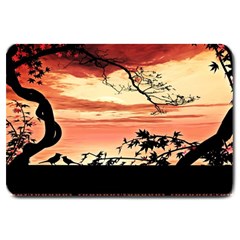 Autumn Song Autumn Spreading Its Wings All Around Large Doormat  by Nexatart