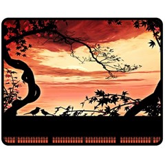 Autumn Song Autumn Spreading Its Wings All Around Fleece Blanket (medium)  by Nexatart