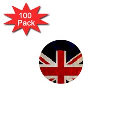 Flag Of Britain Grunge Union Jack Flag Background 1  Mini Magnets (100 Pack)  by Nexatart