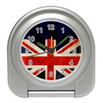 Flag Of Britain Grunge Union Jack Flag Background Travel Alarm Clocks Front