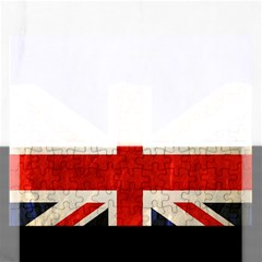 Flag Of Britain Grunge Union Jack Flag Background Rectangular Jigsaw Puzzl by Nexatart