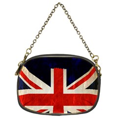 Flag Of Britain Grunge Union Jack Flag Background Chain Purses (one Side)  by Nexatart