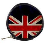 Flag Of Britain Grunge Union Jack Flag Background Mini Makeup Bags Back