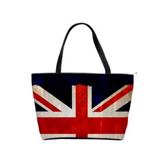 Flag Of Britain Grunge Union Jack Flag Background Shoulder Handbags by Nexatart