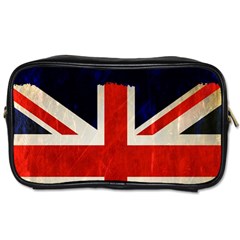 Flag Of Britain Grunge Union Jack Flag Background Toiletries Bags 2-side by Nexatart